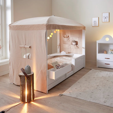 LIFETIME Kidsrooms 4 in 1 Canopy Bed Essence - Peach
