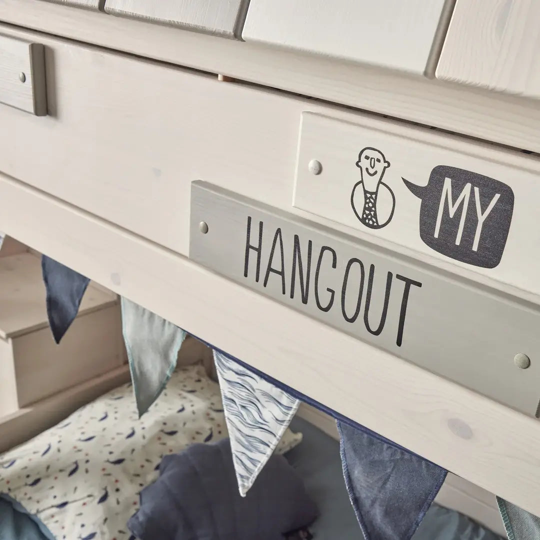 LIFETIME Kidsrooms My hangout Low Bunk Bed with Storage Steps