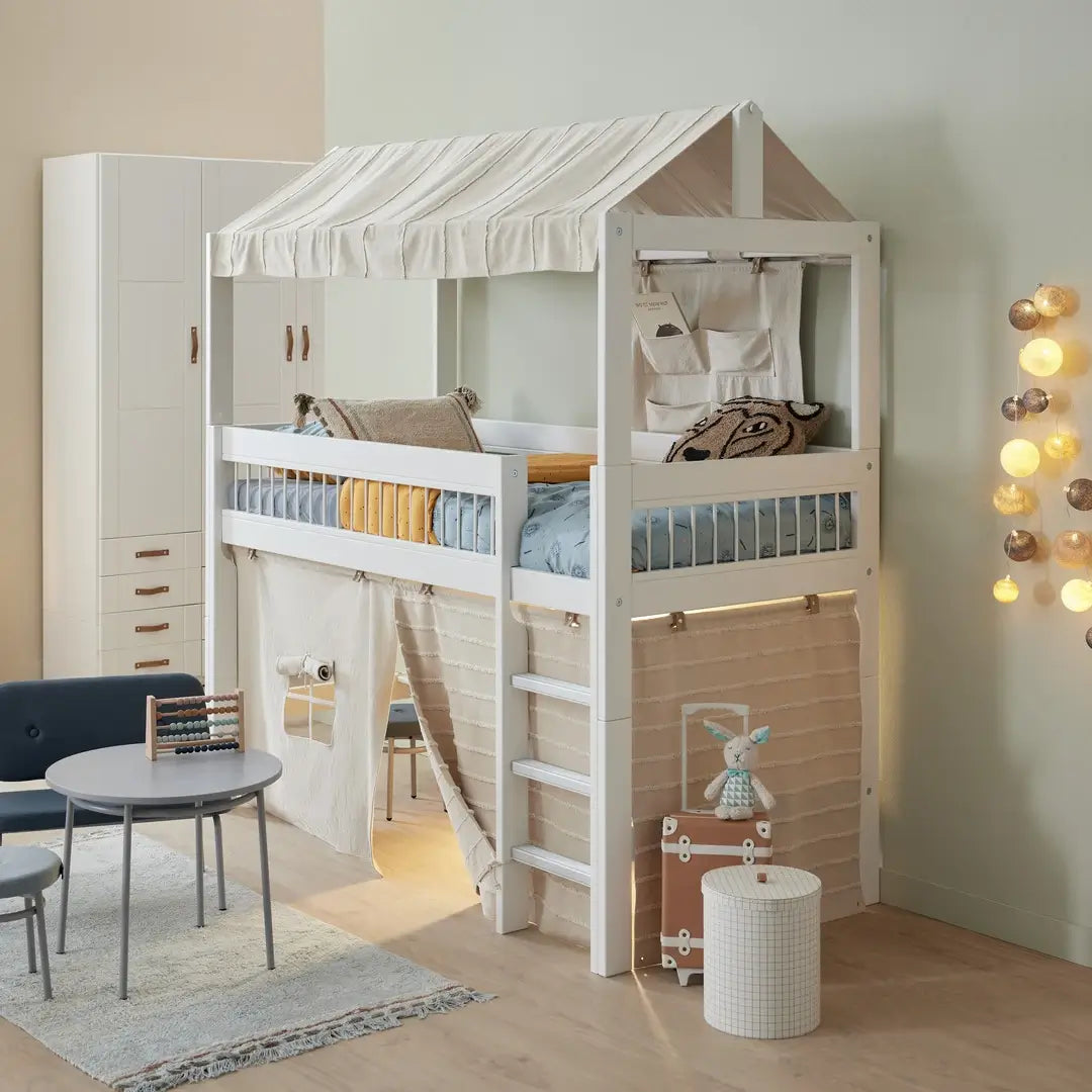 Lifetime Kidsrooms Breeze Semi High Sleeper Bed with Roof