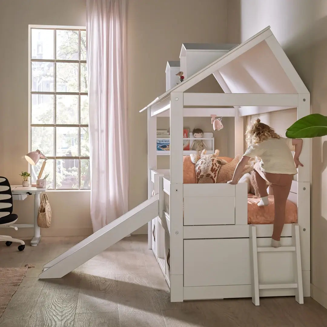 LIFETIME Kids Beach House Cabin Bed With Slide 