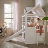 LIFETIME Kids Beach House Cabin Bed With Slide 