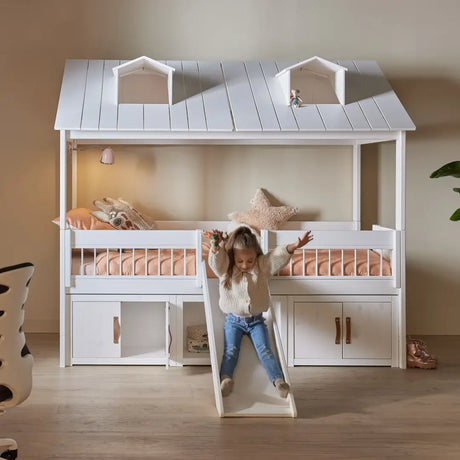 LIFETIME Kids Beach House Cabin Bed With Slide 