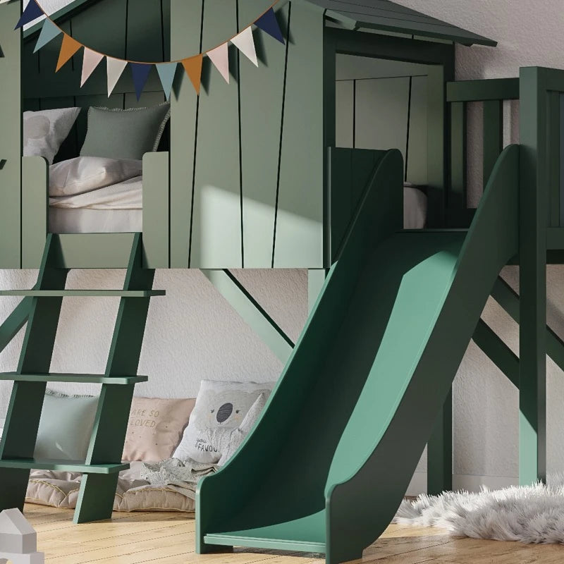 Mathy By Bols Treehouse Bed with Platform and Slide - Various Sizes