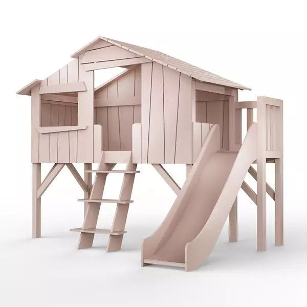 Mathy By Bols Treehouse Bed with Platform and Slide - Various Sizes