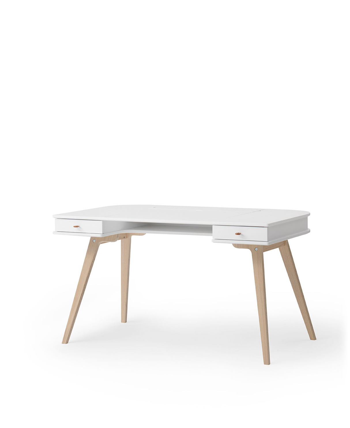 Oliver Furniture Wood Desk White/Oak 66 cm