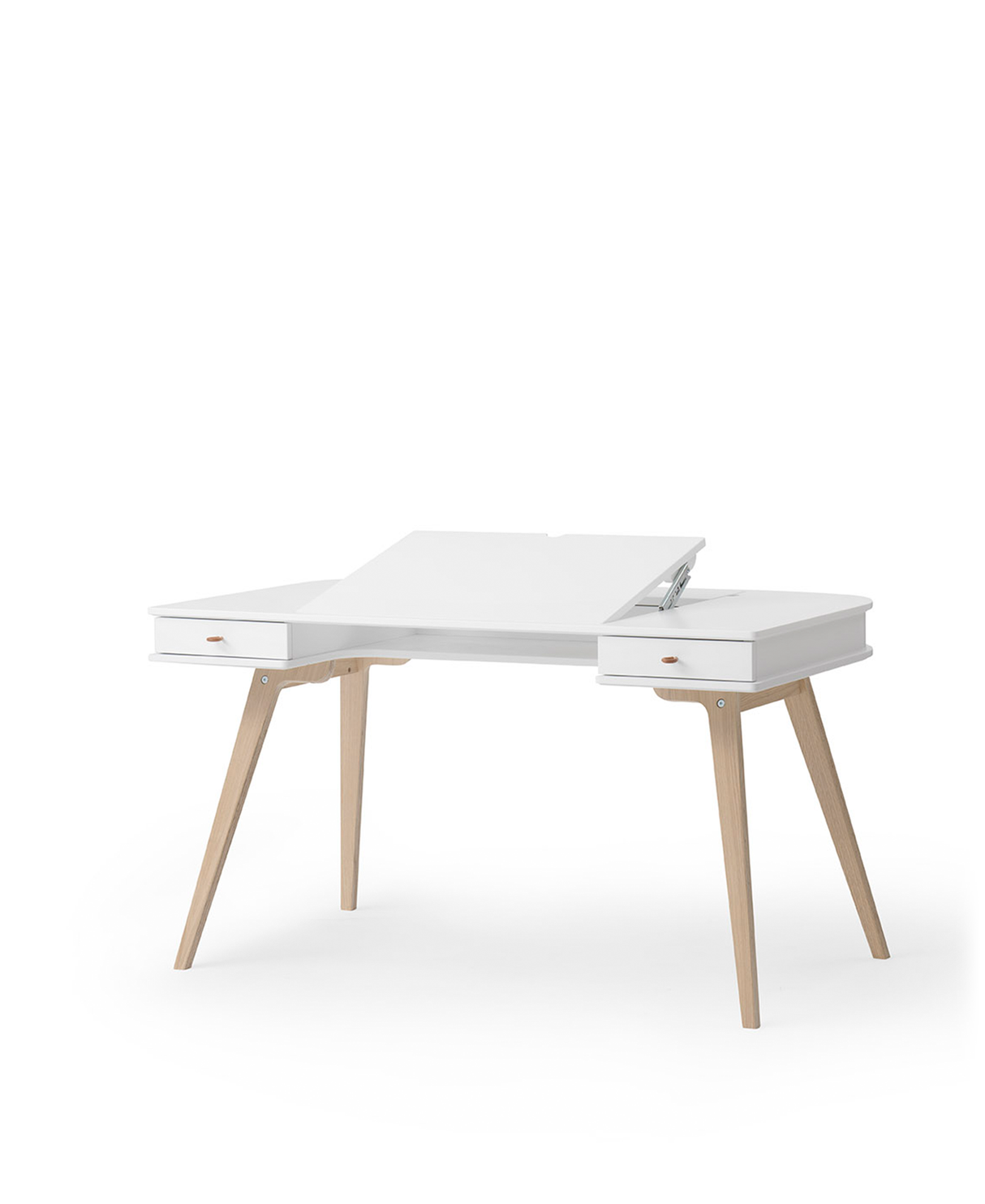 Oliver Furniture Wood Desk White/Oak 66 cm