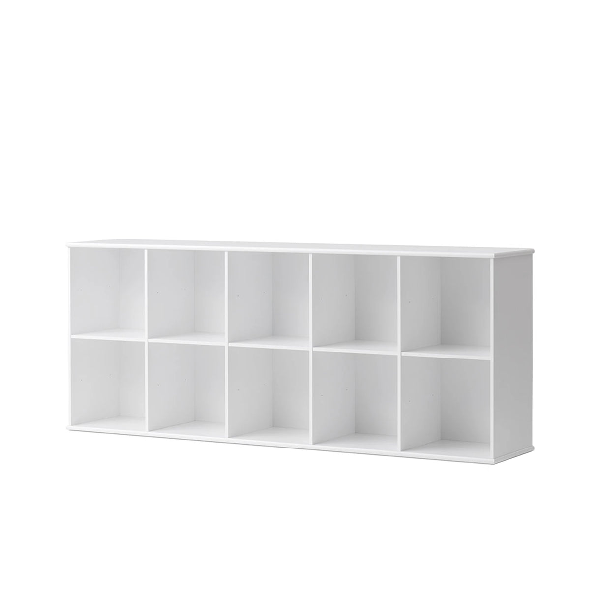Oliver Furniture Wood Shelving Unit with Support in White 5x2