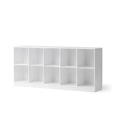 Oliver Furniture Wood Shelving Unit with Base 5x2 White