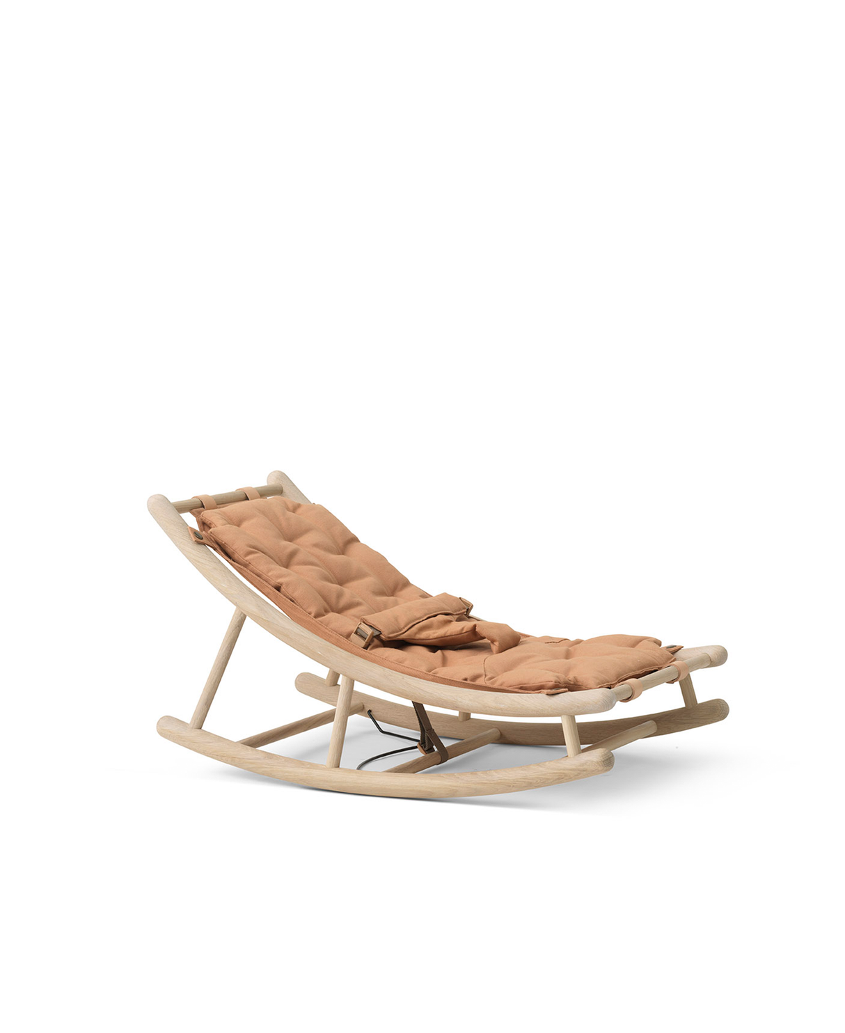 Wood baby & toddler rocker, oak/caramel