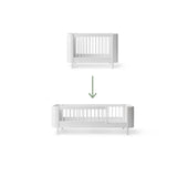 Oliver Furniture Mini+ Junior Kit MINI+ COT to JUNIOR BED White 041494
