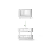 Oliver Furniture Mini+ Junior Kit MINI+ COT to MINI+ LOW BUNK BED White 041494+041482