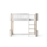 Oliver Furniture Wood Mini+ Low Loft Bed in White/Oak