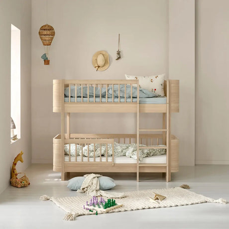 Oliver Furniture Mini+ Junior Kit MINI+ COT to MINI+ LOW BUNK BED Oak 041581+041782