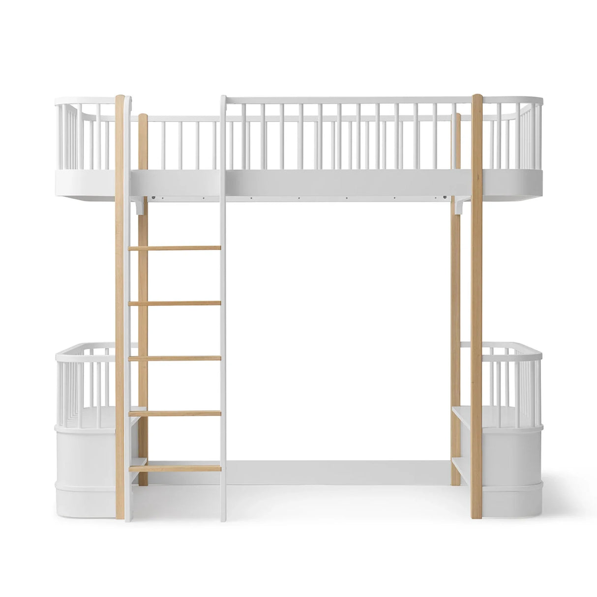 Oliver Furniture Wood Original Loft Bed in Oak/White