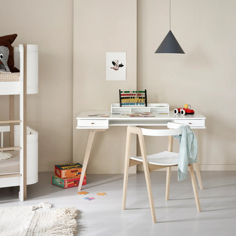 Oliver Furniture Wood Armchair White/Oak