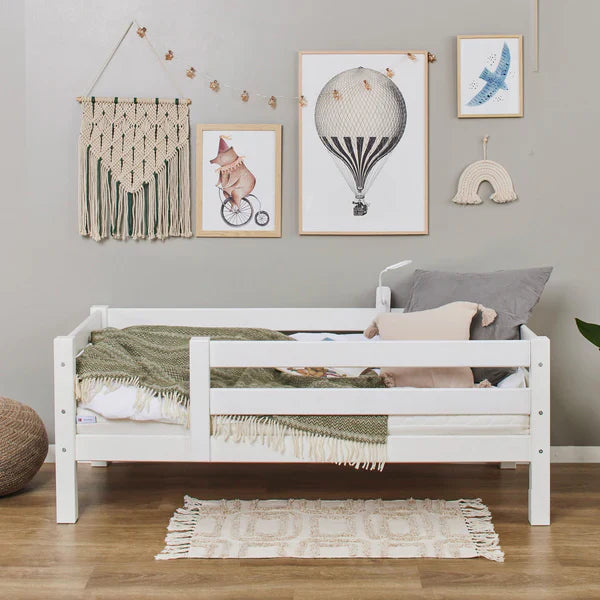 Hoppekids ECO Luxury Toddler Bed, White, Pine, 70x160 cm