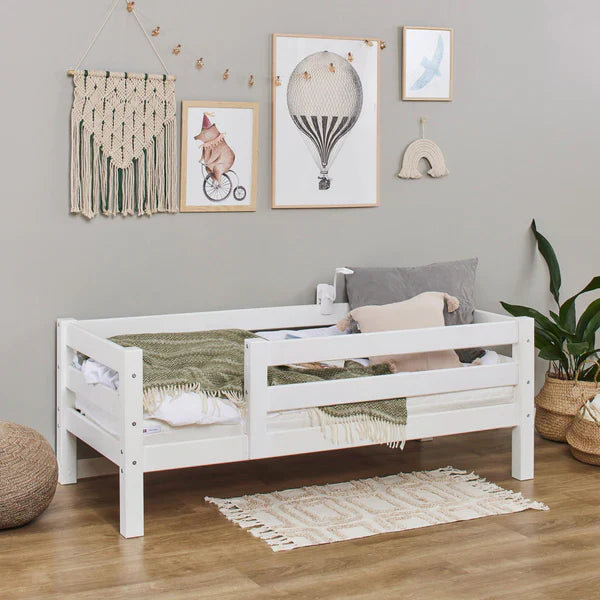 Hoppekids ECO Luxury Toddler Bed, White, Pine, 70x160 cm
