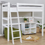 Hoppekids ECO Luxury Loft Bed, White, Pine, 90x190 cm