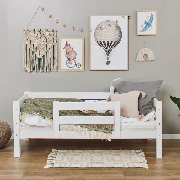 Hoppekids ECO Luxury Toddler Bed, White, Pine, 70x160 cm