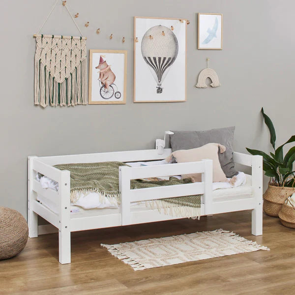 Hoppekids ECO Luxury Toddler Bed, White, Pine, 70x160 cm