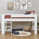 Hoppekids SFK Mid-High Bed 90x200 cm, White