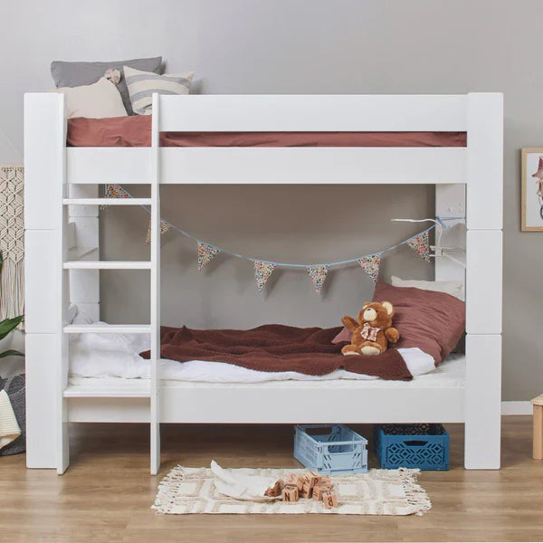 Hoppekids SFK Bunk Bed , White, MDF, 90x200 cm