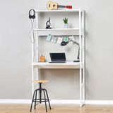 Hoppekids STOREY section with 2 shelves and writing board, White, Pine