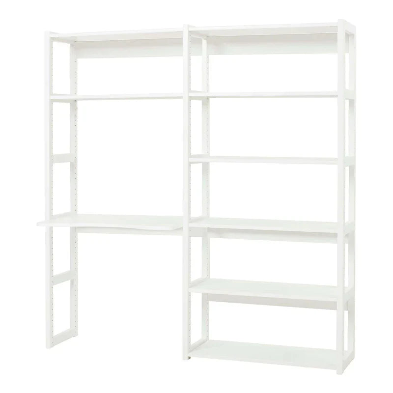 Hoppekids STOREY set with 8 shelves and writing board, White, MDF