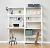 Hoppekids STOREY set with 8 shelves and writing board, White, MDF