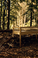 FLEXA Classic Mid Sleeper Bed with straight ladder, Solid Pine/Birch Plywood, 90x200 cm