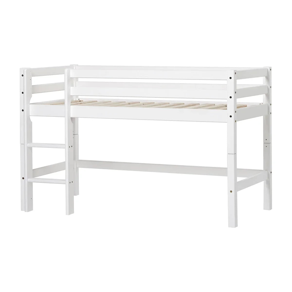 Hoppekids ECO Dream Mid Sleeeper Bed, White, Pine, 70x160 cm