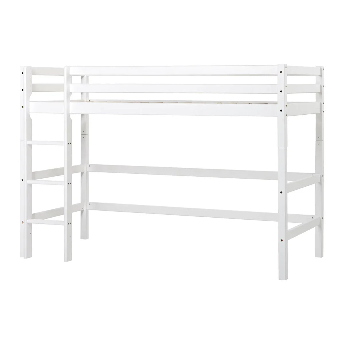 Hoppekids ECO Dream High Sleeper Bed, White, Pine, 90x200 cm