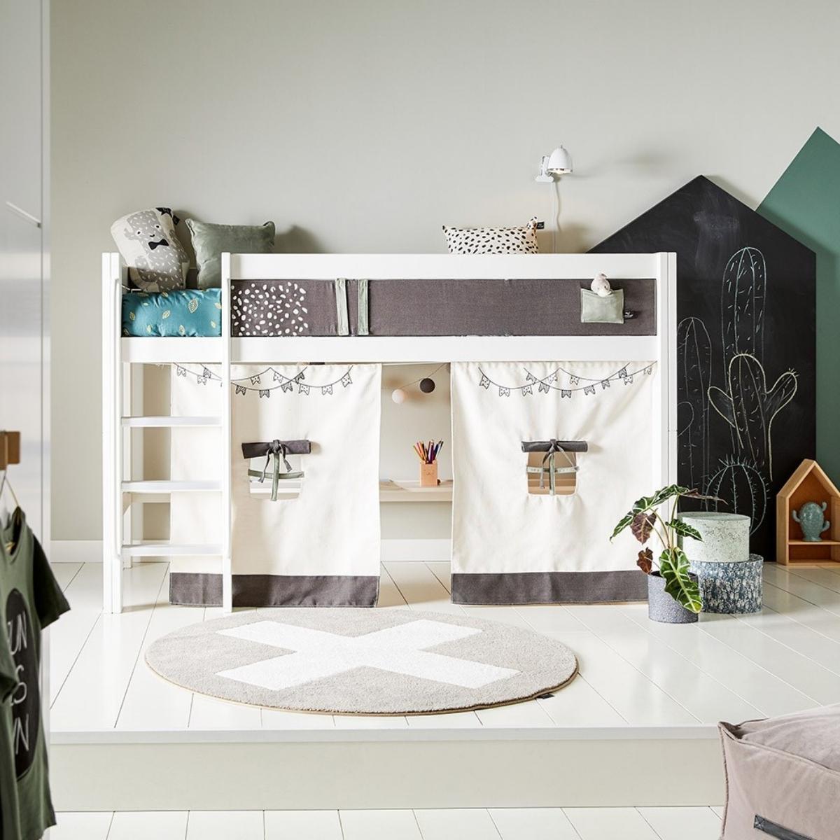 LIFETIME Kidsrooms Cactus Kids Mid Sleeper Bed 