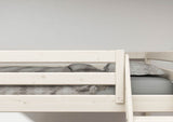 FLEXA Classic High Sleeper Bed with slanting ladder, Solid Pine/Birch Plywood, 90x200 cm