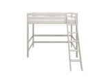 FLEXA Classic High Sleeper Bed with slanting ladder, Solid Pine/Birch Plywood, 90x200 cm