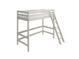 FLEXA Classic High Sleeper Bed with slanting ladder, Solid Pine/Birch Plywood, 90x200 cm