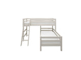 FLEXA Classic Mid Sleeper Bed with slanting ladder, Solid Pine/Birch Plywood, 90x200 cm