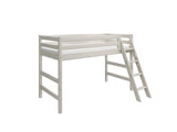 FLEXA Classic Mid Sleeper Bed with slanting ladder, Solid Pine/Birch Plywood, 90x200 cm