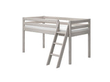 FLEXA Classic Mid Sleeper Bed with slanting ladder, Solid Pine/Birch Plywood, 90x200 cm