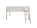 FLEXA Classic Mid Sleeper Bed with slanting ladder, Solid Pine/Birch Plywood, 90x200 cm