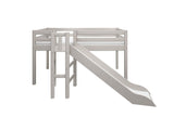FLEXA Mid Sleeper Bed with platform and slide, Solid Pine/Birch Plywood, 90x200 cm
