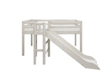 FLEXA Mid Sleeper Bed with platform and slide, Solid Pine/Birch Plywood, 90x200 cm