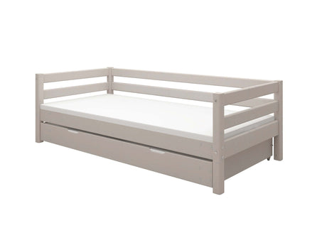 FLEXA Classic Single Bed with pull-out Bed, Solid Pine/Birch Plywood, 90x200 cm