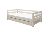 FLEXA Classic Single Bed with pull-out Bed, Solid Pine/Birch Plywood, 90x200 cm