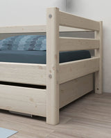 FLEXA Classic Single Bed with pull-out Bed, Solid Pine/Birch Plywood, 90x200 cm