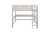FLEXA High Sleeper Bed with Desk - Straight Ladder 90x200 cm