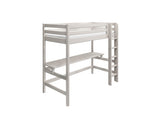 FLEXA High Sleeper Bed with Desk - Straight Ladder 90x200 cm