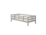 FLEXA Single Bed w. centered safety rail, Solid Pine/Birch Plywood, 90x200 cm