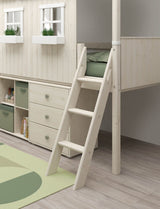 FLEXA Mid Sleeper Playhouse Bed, Solid Pine/Birch Plywood, 90x200 cm