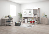 FLEXA Mid Sleeper Playhouse Bed, Solid Pine/Birch Plywood, 90x200 cm